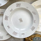 6 Assiettes creuses vintage en porcelaine DIGOIN & SARREGUEMINES France 1950 petites fleurs dorées
