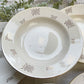 6 Assiettes creuses vintage en porcelaine DIGOIN & SARREGUEMINES France 1950 petites fleurs dorées