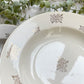 6 Assiettes creuses vintage en porcelaine DIGOIN & SARREGUEMINES France 1950 petites fleurs dorées
