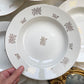 6 Assiettes creuses vintage en porcelaine DIGOIN & SARREGUEMINES France 1950 petites fleurs dorées