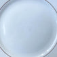 6 Assiettes plates vintage en porcelaine blanche et doré Kahla Gbr