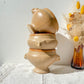 6 Bols à Soupe à l'Oignon Tête de Lion en Céramique Vintage Emile Henry - Beige et miel, Made in France