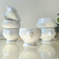 6 Bols à Soupe à l'Oignon Tête de Lion en Porcelaine Vintage dépareillés - Blanc, Made in France
