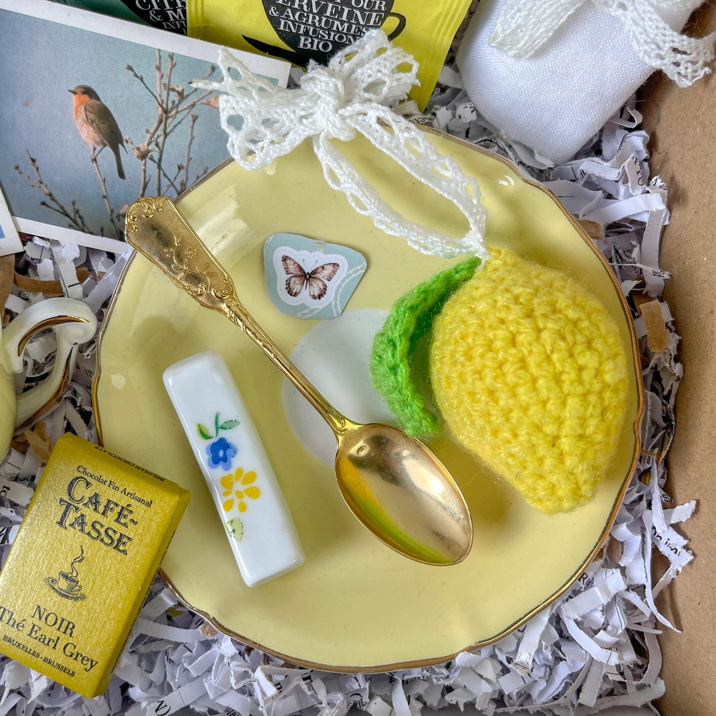 Box Mystère Vintage Citron – Édition Limitée | porte clés Citron crochet fait main