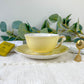 Box Mystère Vintage Citron – Édition Limitée | Tasse ancienne porcelaine jaune Française petite cuillère dorée