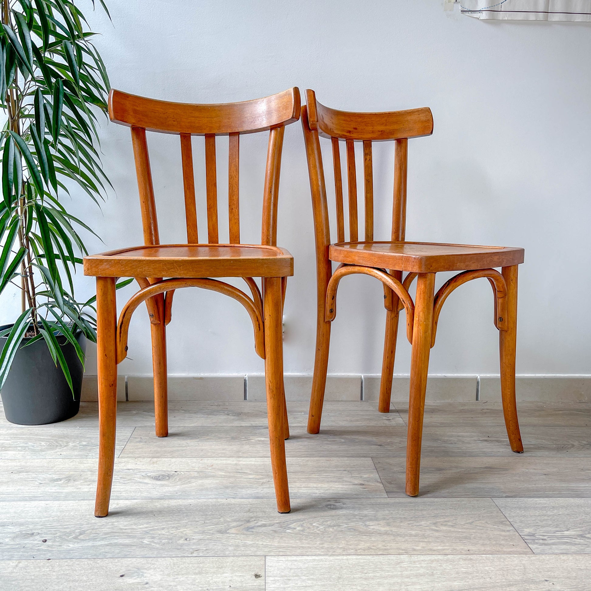 Chaises de Bistrot Baumann Vintage – Années 1960 – Style Industriel Français – Lot ou à l’unité