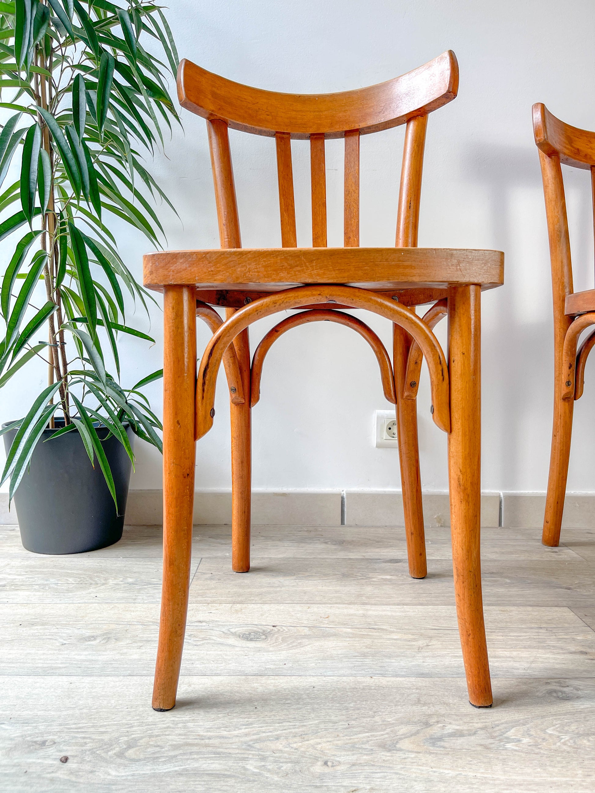 Chaises de Bistrot Baumann Vintage – Années 1960 – Style Industriel Français – Lot ou à l’unité