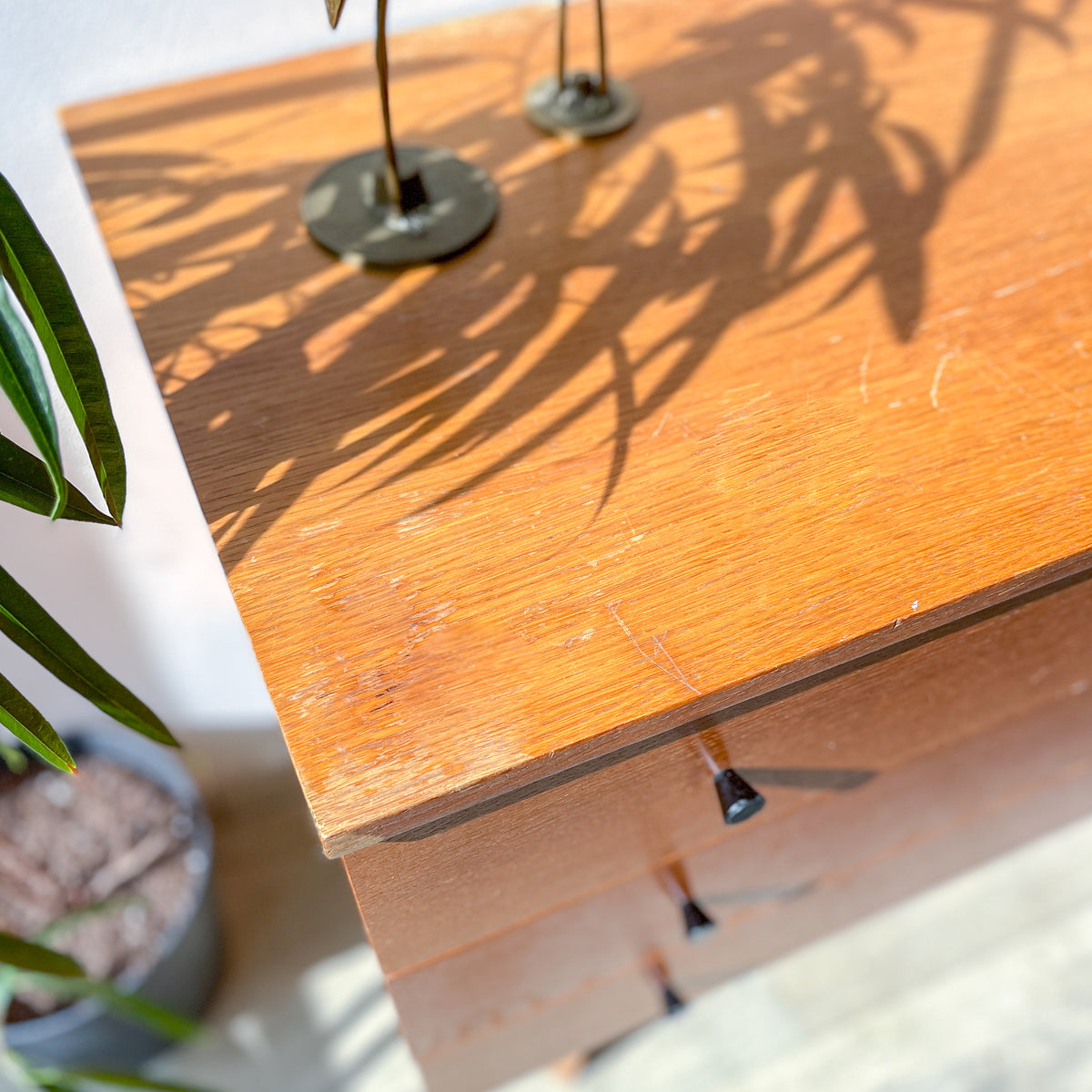 Commode scandinave vintage années 50 – Meuble en bois 3 tiroirs, mobilier nordique, rangement rétro