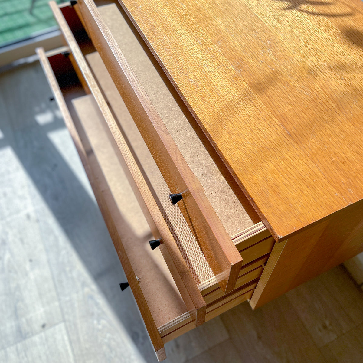 Commode scandinave vintage années 50 – Meuble en bois 3 tiroirs, mobilier nordique, rangement rétro