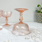 6 Coupes Vintage Verre Rose “ROSALINE” Arcoroc Luminarc 