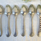 Ensemble de 6 cuillères à soupe vintage dépareillées