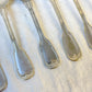 Ensemble de 8 cuillères à soupe vintage en métal argenté