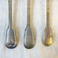 Ensemble de 8 cuillères à soupe vintage en métal argenté