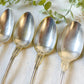 Ensemble de 8 cuillères à soupe vintage en métal argenté