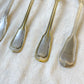 Ensemble de 8 cuillères à soupe vintage en métal argenté