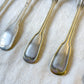 Ensemble de 8 cuillères à soupe vintage en métal argenté