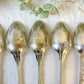 Ensemble de 8 cuillères à soupe vintage en métal argenté