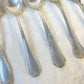 Ensemble de 6 cuillères à soupe vintage dépareillées