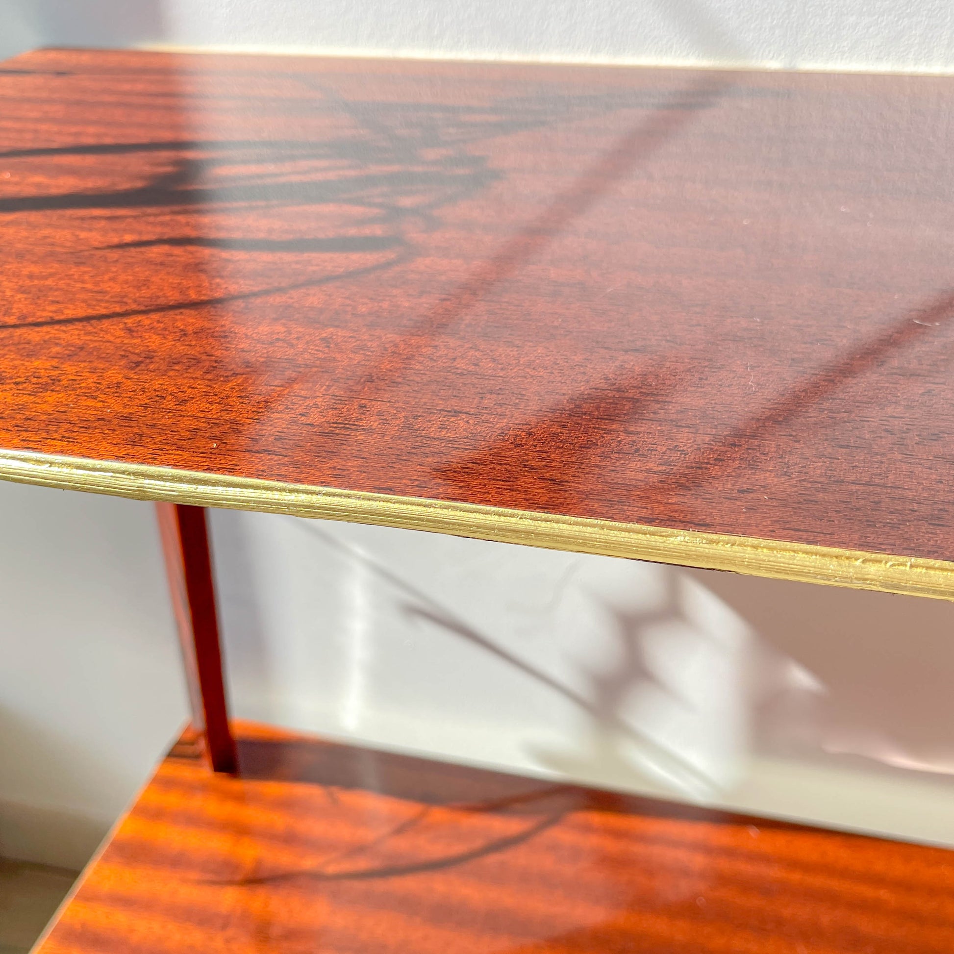 Desserte vintage en formica à roulettes 1960