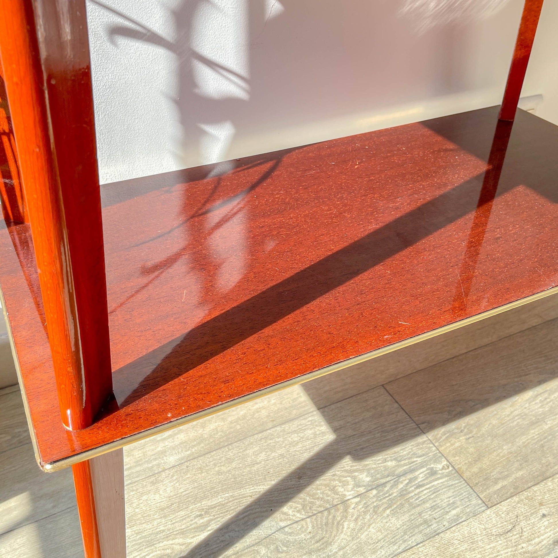 Desserte vintage en formica à roulettes 1960