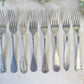 Ensemble de 8 Fourchettes Vintage Dépareillées – Charme Authentique et Rétro
