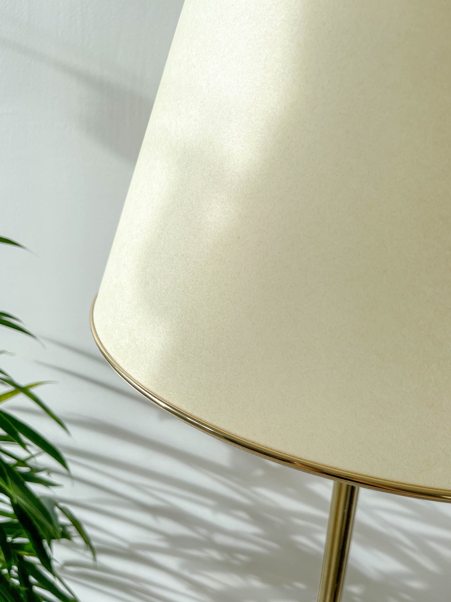 Lampadaire tripode vintage bronze & laiton des années 60/70 – Hauteur réglable 190 cm