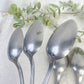 Ensemble de 7 cuillères à soupe vintage argenté Aluminonickel