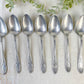 Ensemble de 7 cuillères à soupe vintage argenté Aluminonickel