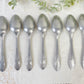 Ensemble de 7 cuillères à soupe vintage argenté Aluminonickel