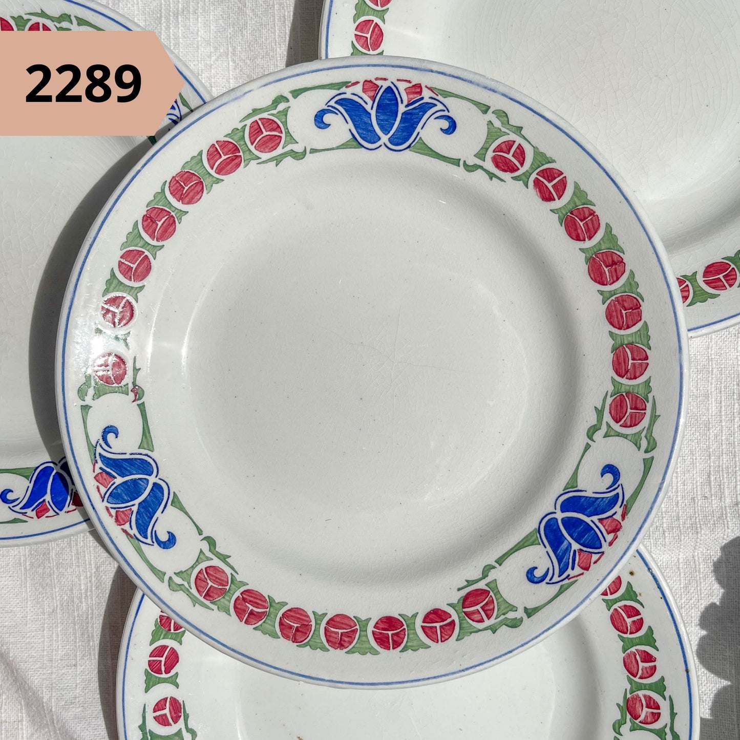 PETITE Assiette Terre de fer, Gien vintage à l'unité