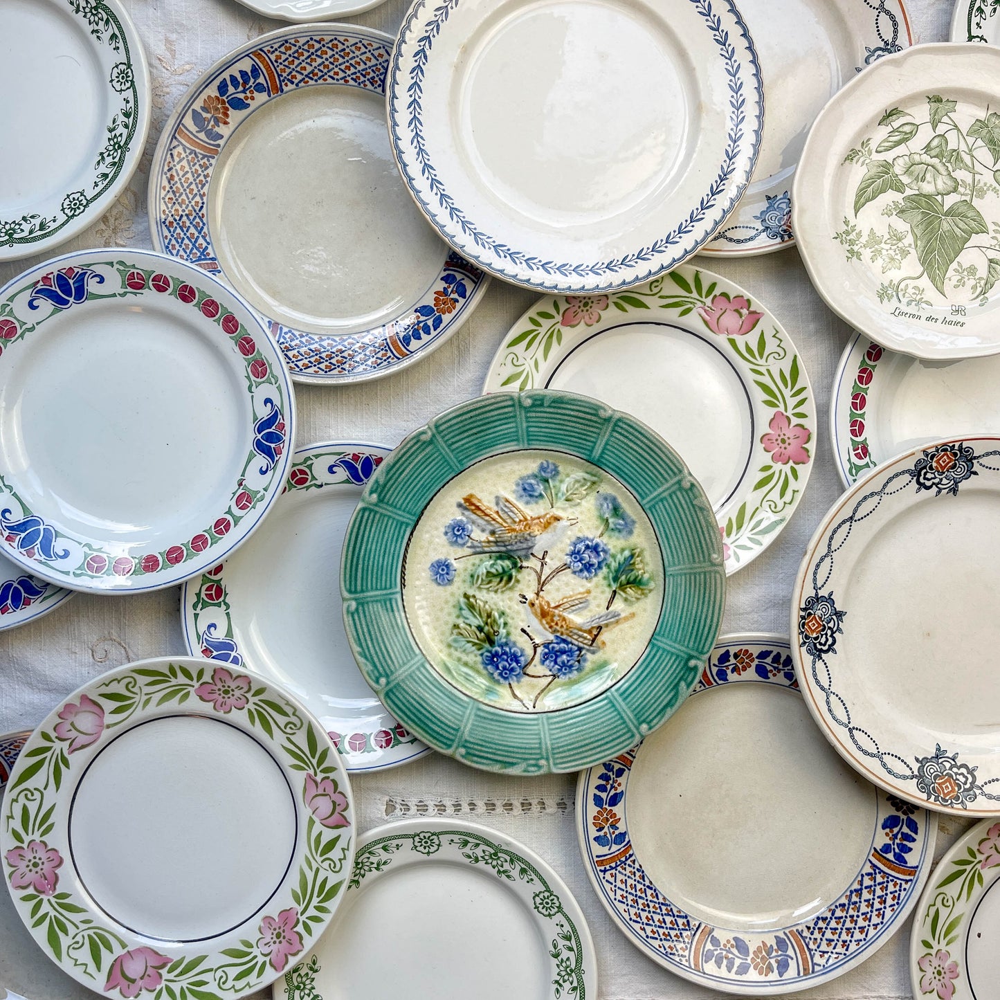 PETITE Assiette Terre de fer, Gien vintage à l'unité