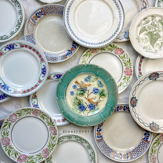 PETITE Assiette Terre de fer, Gien vintage à l'unité