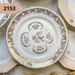 PETITE Assiette en PORCELAINE fleurie vintage à l'unité