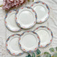 6 Petites assiettes vintage fleuries DIGOIN SARREGUEMINES – Années 1950
