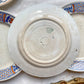 6 Petites assiettes vintage dépareillées bleues orange - L’Amandinoise - Luneville - Emile Bourgeois