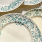 Lot de 6 Petites Assiettes Anciennes Terre de Fer "Figuig" – Longchamp XIXe 