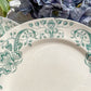 Lot de 6 Petites Assiettes Anciennes Terre de Fer "Figuig" – Longchamp XIXe 