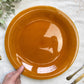 Plat Vintage en faïence couleur ambre Longchamp, France 1970