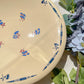 Plat creux porcelaine vintage K&g Luneville "Flore" 1950s petites fleures bleues