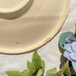 Plat creux porcelaine vintage K&g Luneville "Flore" 1950s petites fleures bleues