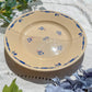 Plat porcelaine vintage K&g Luneville "Flore" 1950s petites fleures bleues