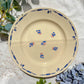 Grand Plat porcelaine vintage K&g Luneville "Flore" 1950s petites fleures bleues