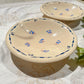 Petit plat creux porcelaine vintage K&g Luneville "Flore" 1950s petites fleures bleues