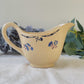 Saucière porcelaine vintage K&g Luneville "Flore" 1950s petites fleures bleues