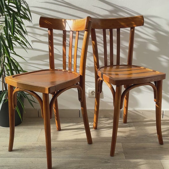 Chaises de Bistrot Baumann Vintage – Années 1960 – Style Industriel Français – Lot ou à l’unité
