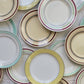 PETITE Assiette motif ligne vintage à l'unité