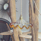 Suspension baladeuse abat-jour en verre Murano vintage – Lumière douce – Personnalisable