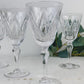 5 Verres à Eau York – Cristal Ciselé Stuart – Vintage Luxe