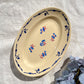 Ravier porcelaine vintage K&g Luneville "Flore" 1950s petites fleures bleues