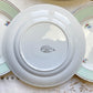 Petites assiettes + Plat porcelaine vintage blanche verte fleurie SALINS 66 de 1950